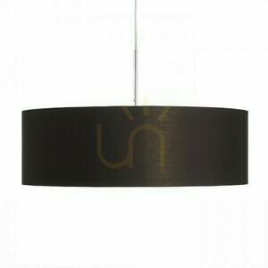 Skärmar, lampskärmar Ron 60/19 Polycotton Svart/Kopparfolie Max. 23 W small 3