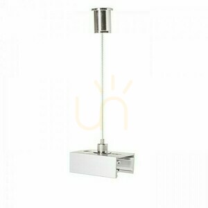Eutrac Lighting skenadapter för 3-fas silvergrå skena. small 1