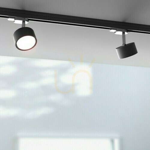 Kontrollera Pixie Spotlight för 3-fas skena svart krom 230 V Led Gx53 7 W.