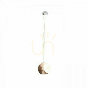 Beau Monde 25 koppar glas pendellampa 230 V E27 W. small 4