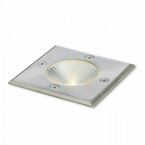 Kontrollera Infälld utomhusarmatur Rizz Sq 105 Rostfritt stål 230 V Led 3 W 96° Ip65 3000 K
