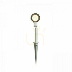 Direzza utomhusspotlight på spjut silvergrå 230 V GU10 LED max 8 W IP54 small 1