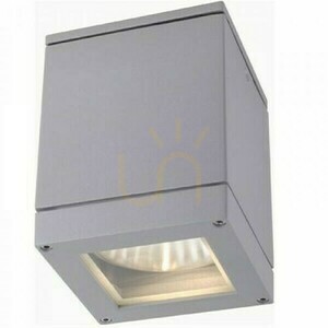 Plafonds Utomhus Quadra M Tak Silvergrå 230 V E27 75 W Ip54 small 1
