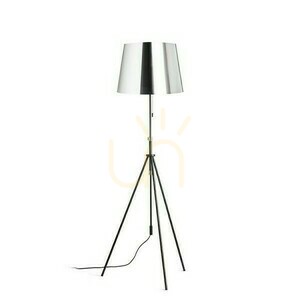 Luton/Ilusion Golvlampa Golvfolie Krom/Svart/Metall 230 V Led E27 11 W. small 0