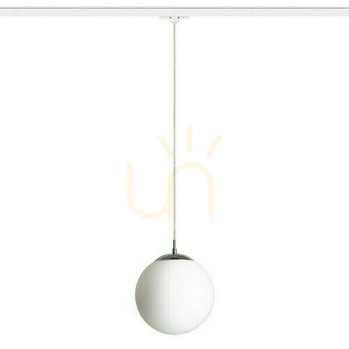 Kontrollera Luna 25 taklampa för 3 faser. Opal Glas/Krom 230 V Led E27 15 W skenor.