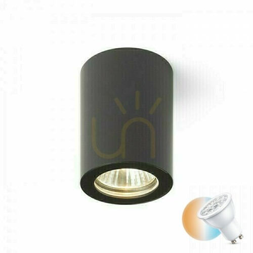Kontrollera Lola 88 Taklampa för badrum Svart 230 V Gu10 15 W Ip54
