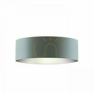 Textilskärm RON 60/19 Ø 60 cm Monaco petroleumblå / silver PVC, E27 max 23 W small 0