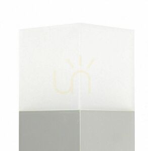 Utomhusvägglampa SU-MA Cube silver aluminium 20W CB-K AL small 1