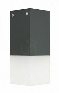 Utomhus taklampa SU-MA Cube mörkgrå aluminium IP44 E27 CB-S DG small 0