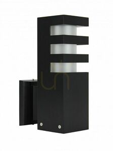 Utomhusvägglampa SU-MA RADO K BL svart 18W aluminium IP54 E27 small 0