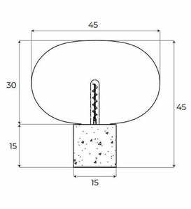 Bordslampa Max Light Moonstone T0056 bärnstensglas vit marmor 45 cm 1 Bordslampa Max Light Moonstone T0056 bärnstensglas vit marmor 45 cm small 1