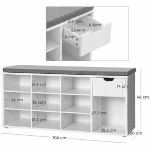Skoskåp med sits - LHS24W01 small 2