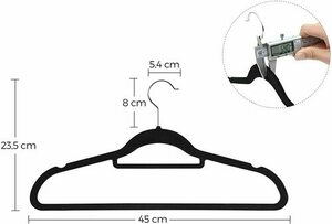 Hängare i velour 20 st - CRF20B small 2