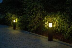Utomhus pollare SU-MA RADO II 2 DG mörkgrå 50 cm LED small 2