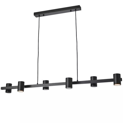 Kontrollera NOE Long matsalspendellampa svart PL0111-BK - YASKR