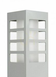 Utomhusvägglampa SU-MA RADO III K AL silver aluminium IP54 E27 18W small 1