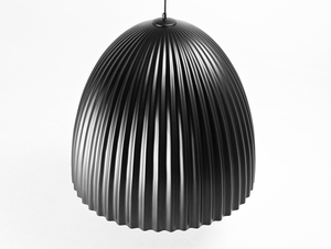 PLISSART L pendellampa - svart/koppar small 4