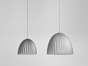 PLISSART L pendellampa - silver small 3