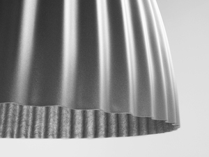 PLISSART M pendellampa - silver small 4