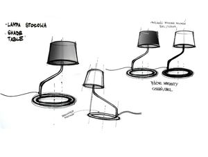 SHADE FLOOR golvlampa - vit lampskärm, vit small 5