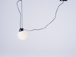 GLASS M 1 taklampa - svart small 4