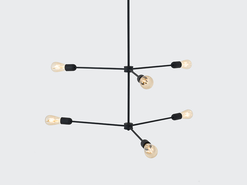 Kontrollera TRISO 6 pendellampa - svart