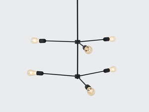 TRISO 6 pendellampa - svart small 0
