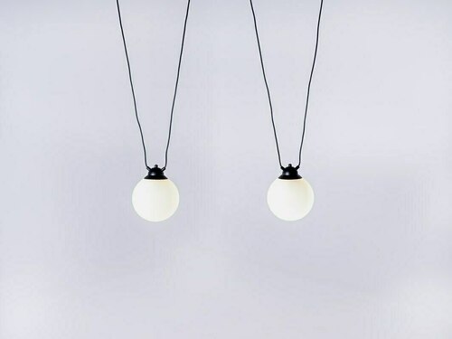 Kontrollera GLASS HANGMAN 2 pendellampa - svart