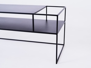 RTV-bord SENSO FLOWER METAL 120x45 P - svart small 4
