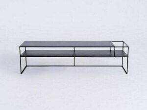 RTV-bord SENSO FLOWER METAL 170x45 P - svart small 0