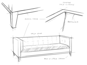 Soffa by-TOM 2 personer. distribution. - avokado(rv38), naturlig small 5