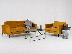 VERGAN 2-personers soffa. - maracuja(rv41), svart small 2