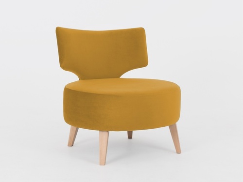 Kontrollera Fåtölj CustomForm FLIPPIN tyg FRUITY RV41 passionsfrukt, bok natur, bred sits 75 x 60 cm