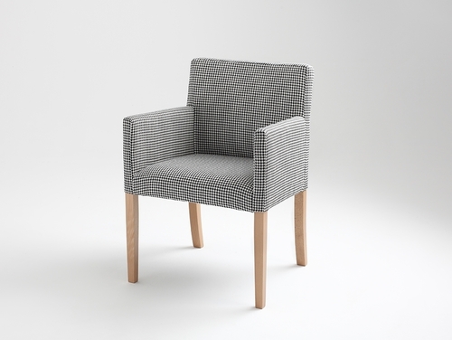 Kontrollera WILTON ARMS 84- mörk pepita(ke700) fåtölj, natur