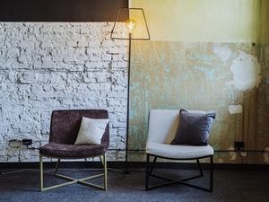 Fåtölj ZERO - ljus pepita(ke701), vit small 1