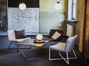 Fåtölj ZERO - ljus pepita(ke701), vit small 2