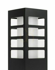 Utomhusstolpe SU-MA RADO III 3 BL svart aluminium 25 cm small 1