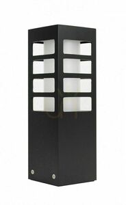 Utomhusstolpe SU-MA RADO III 3 BL svart aluminium 25 cm small 0