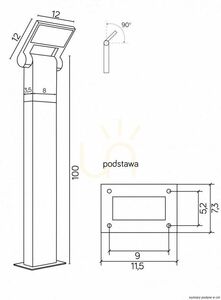 Utomhuspollare SU-MA NEO LED 100 cm mörkgrå 11702-1000 DG small 5