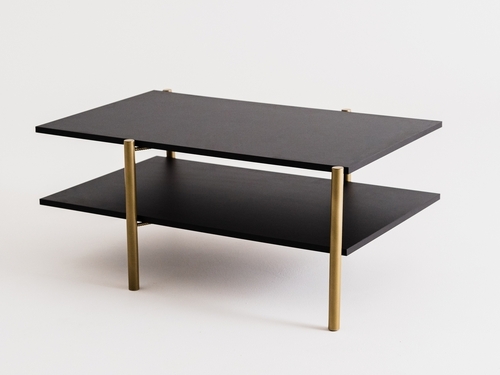 Kontrollera RAVE BASIC soffbord 100x60 - svart(7919), guld