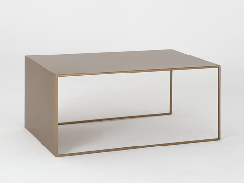 Kontrollera Soffbord 2 WALL METAL 100x60 - guld