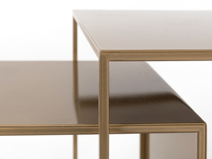 Soffbord - uppsättning om 2 WALL TRIO METAL 35x45x55 - guld small 4