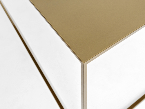 Kontrollera CustomForm TENSIO METAL soffbord 100×60 cm – guldfärgat