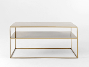 TENSIO 2 FLOOR METAL soffbord 100x60 - guld small 3