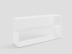 HYLLER SIDE METAL bokhylla 150x75 - vit small 0