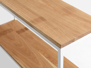 JULITA SOLID WOOD 75-2F konsol - ek, vit small 4