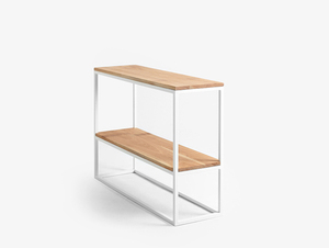 JULITA SOLID WOOD 75-2F konsol - ek, vit small 0