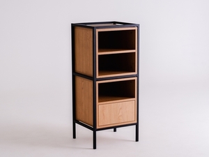Modulhylla CustomForm SKAP 1R2 MIX svart RAL 9005 ram 45 × 40 × 102 cm small 0