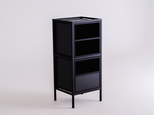 Kontrollera SKAP BLACK 1R2 MIX bokhylla