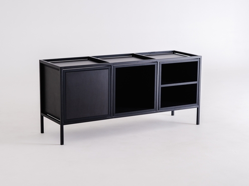 Kontrollera SKAP BLACK 3R1 MIX bokhylla